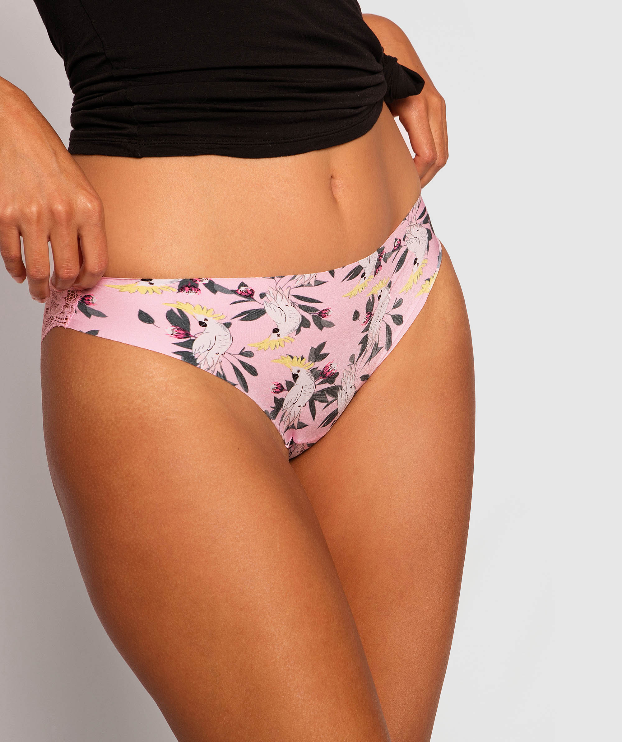 Smooth Comfort Lace Bikini Knicker - Print