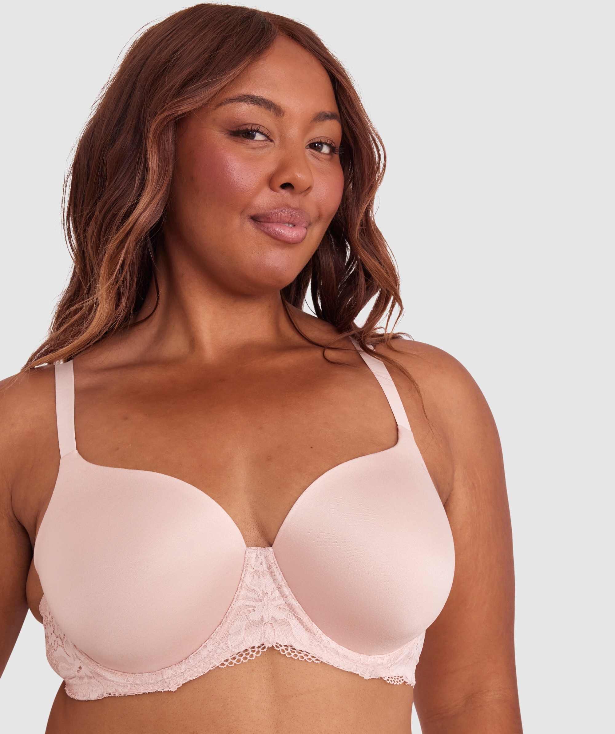 Body Bliss Lace 2nd Gen Full Cup Bra - Blush Pink