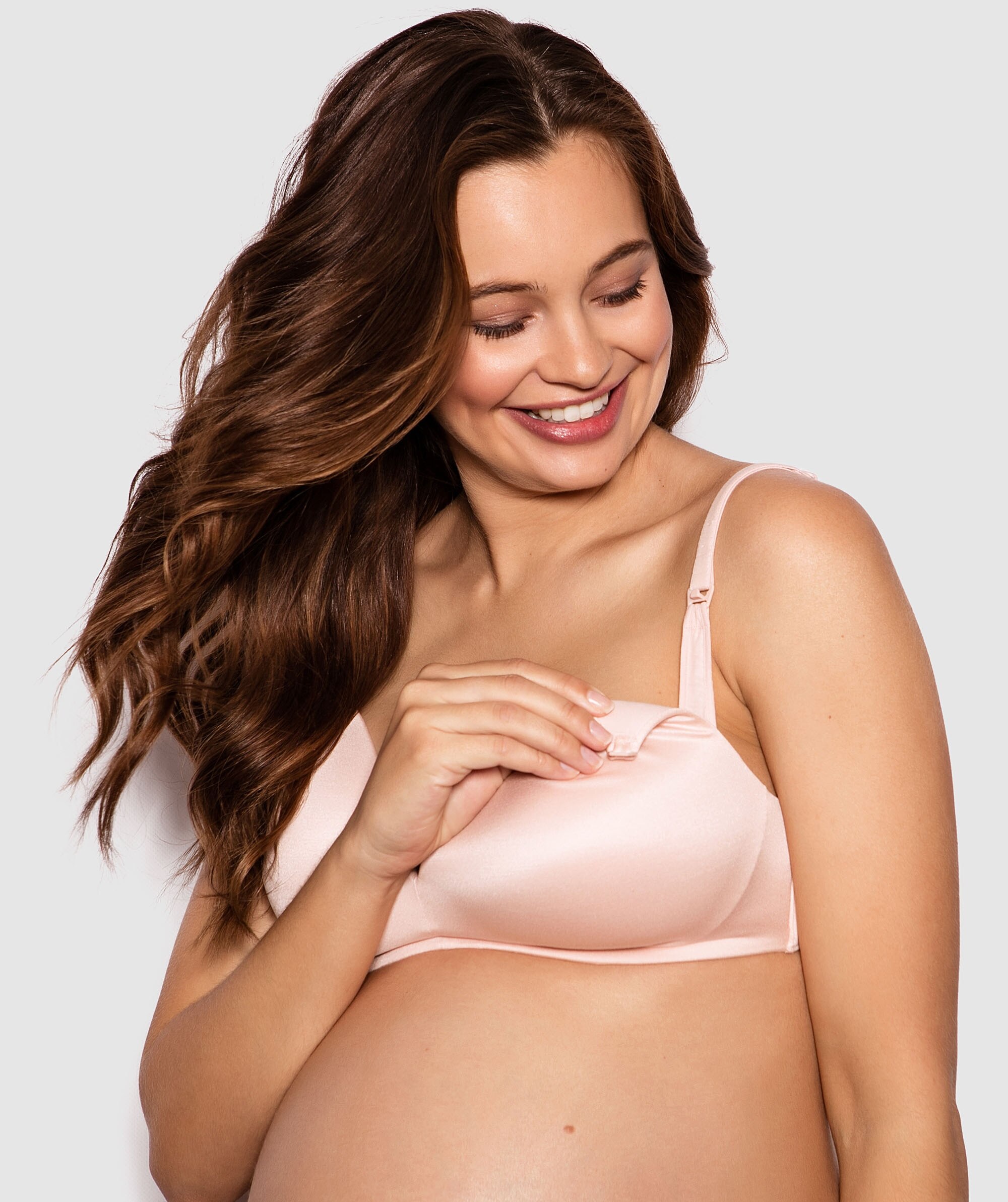 Body Bliss Maternity Wirefree Bra - Blush Pink
