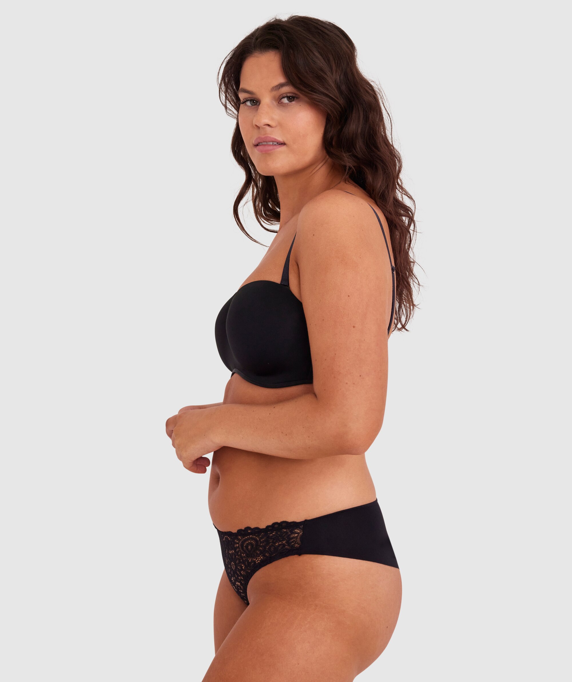 Bras N Things Inner Essence Full Cup Plunge Bra - Black | 01325402