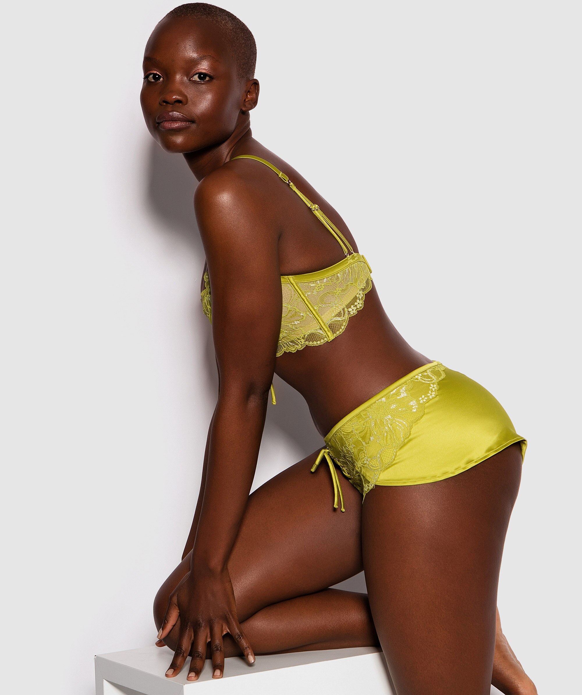 Enchanted Abby French Knicker - Chartreuse