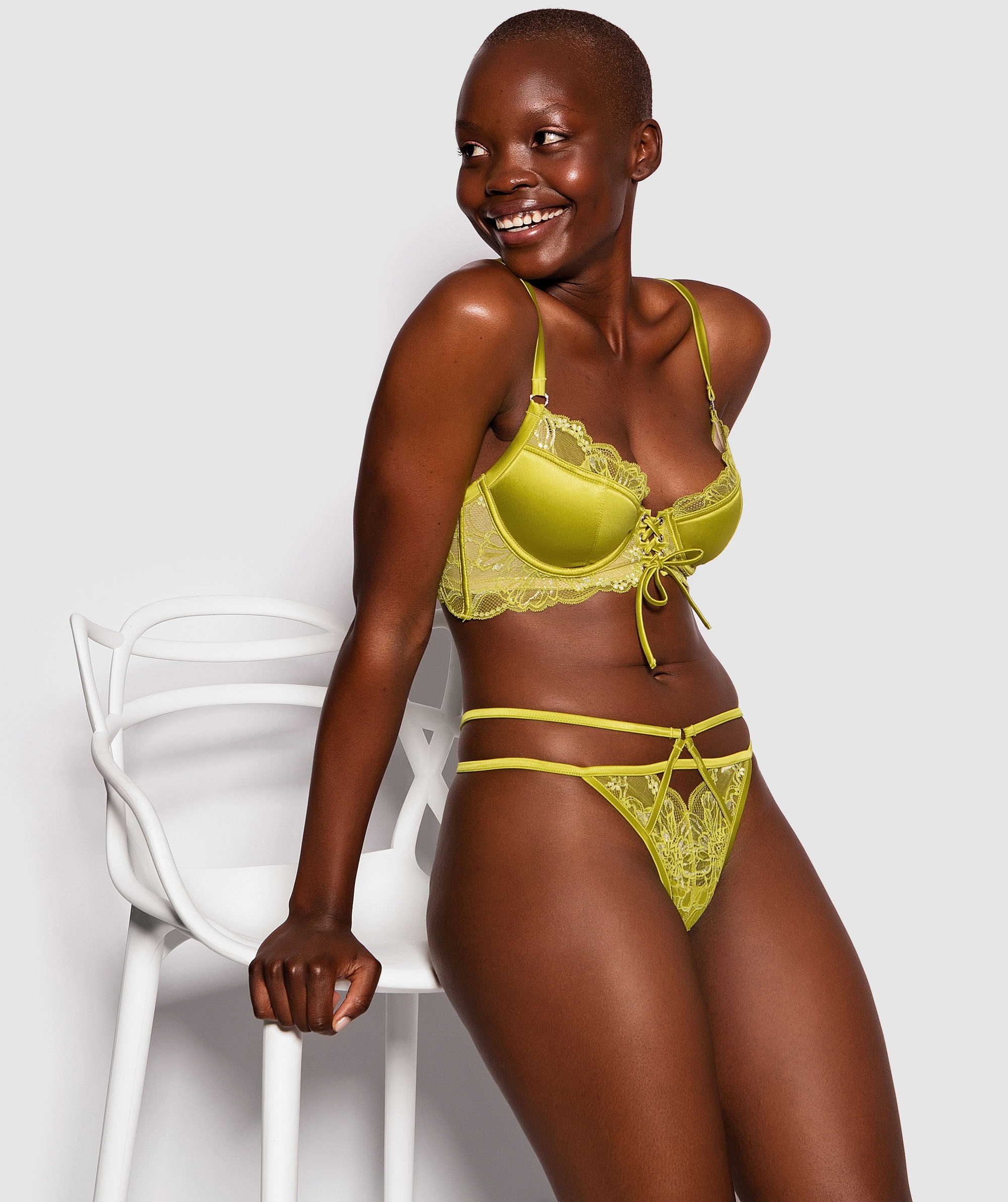 Enchanted Abby Contour Bra - Chartreuse 