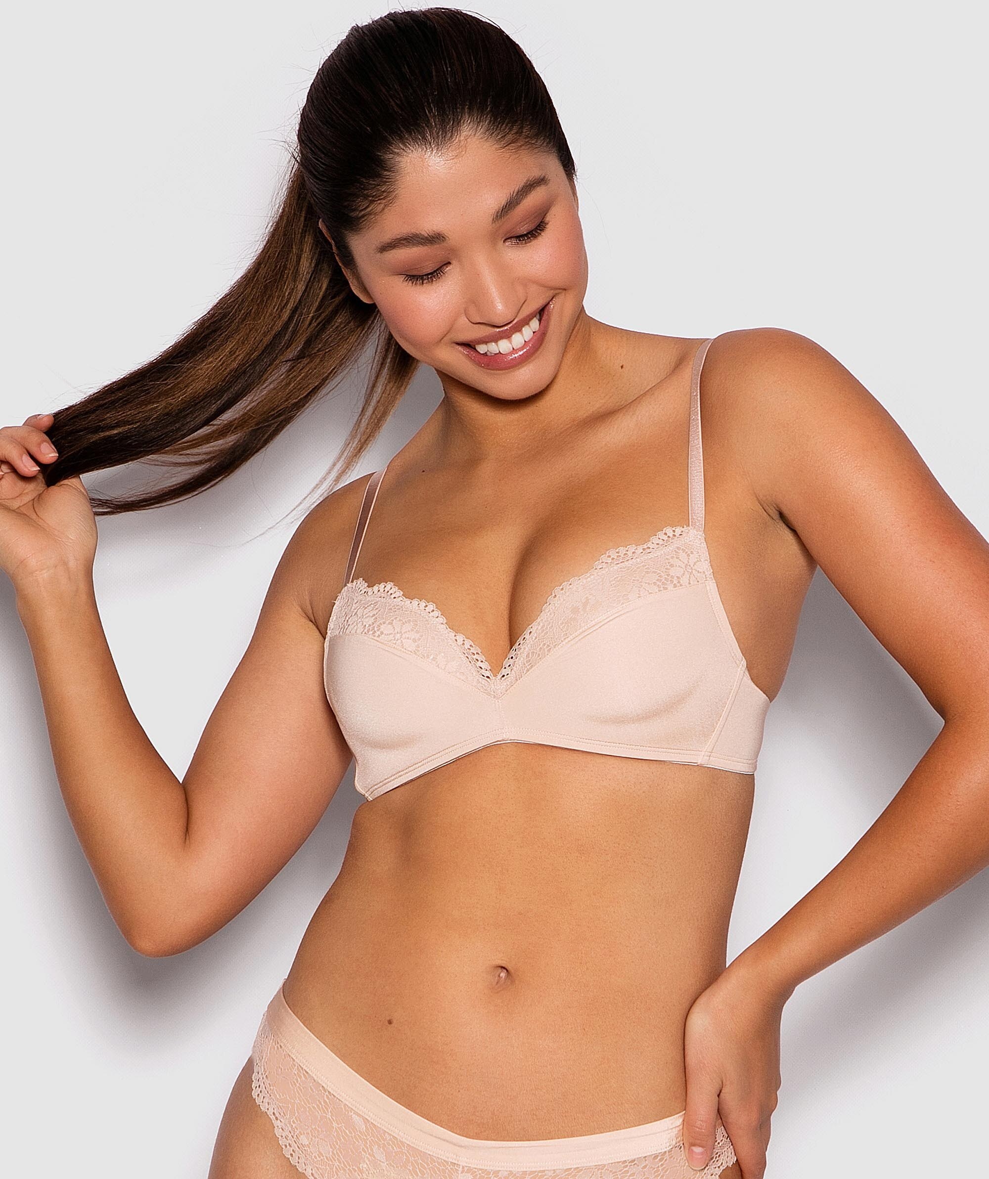 Aster Wirefree Bra - Nude