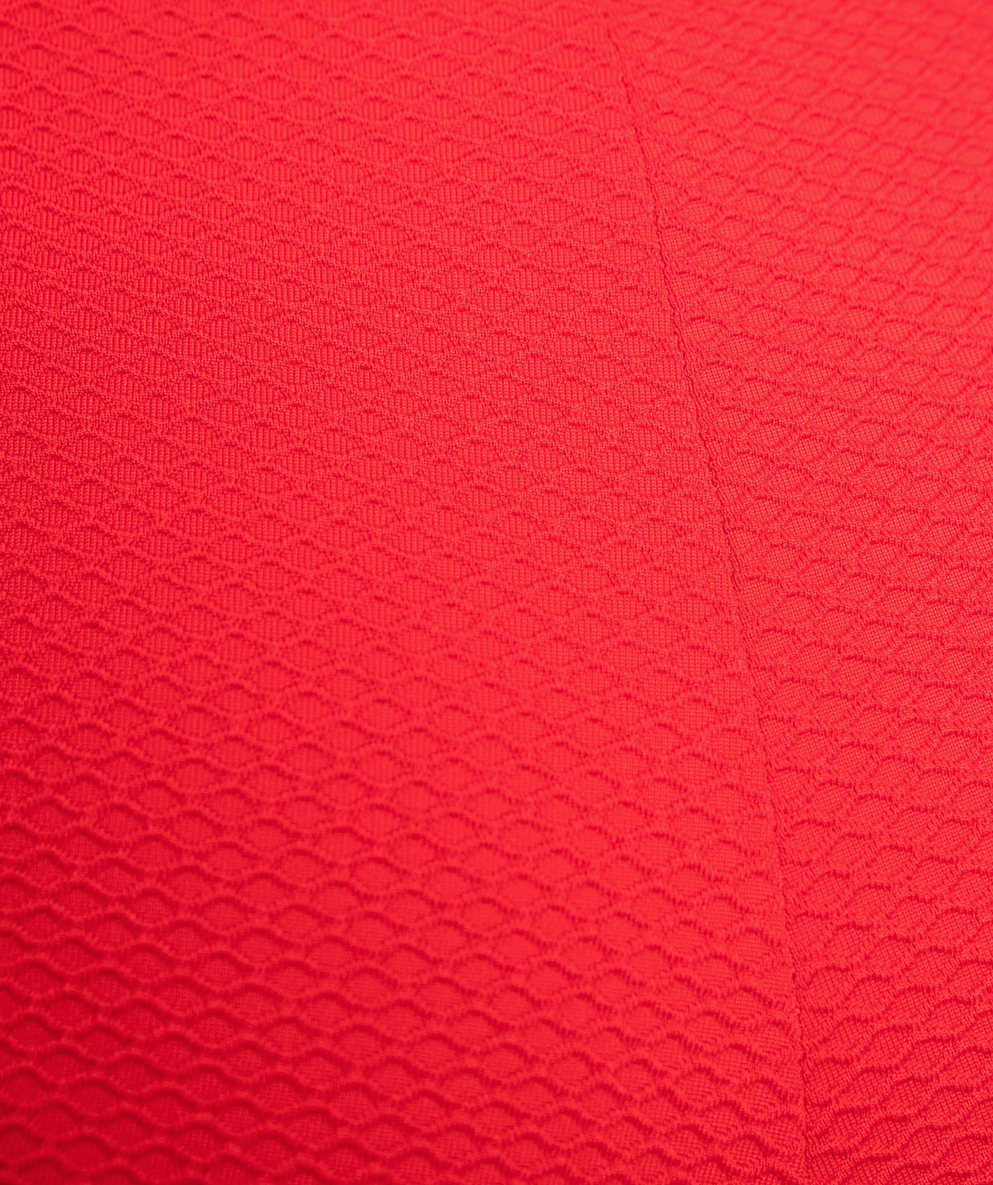 Vamp Bahamas Textured Plunge Swim Top - Red