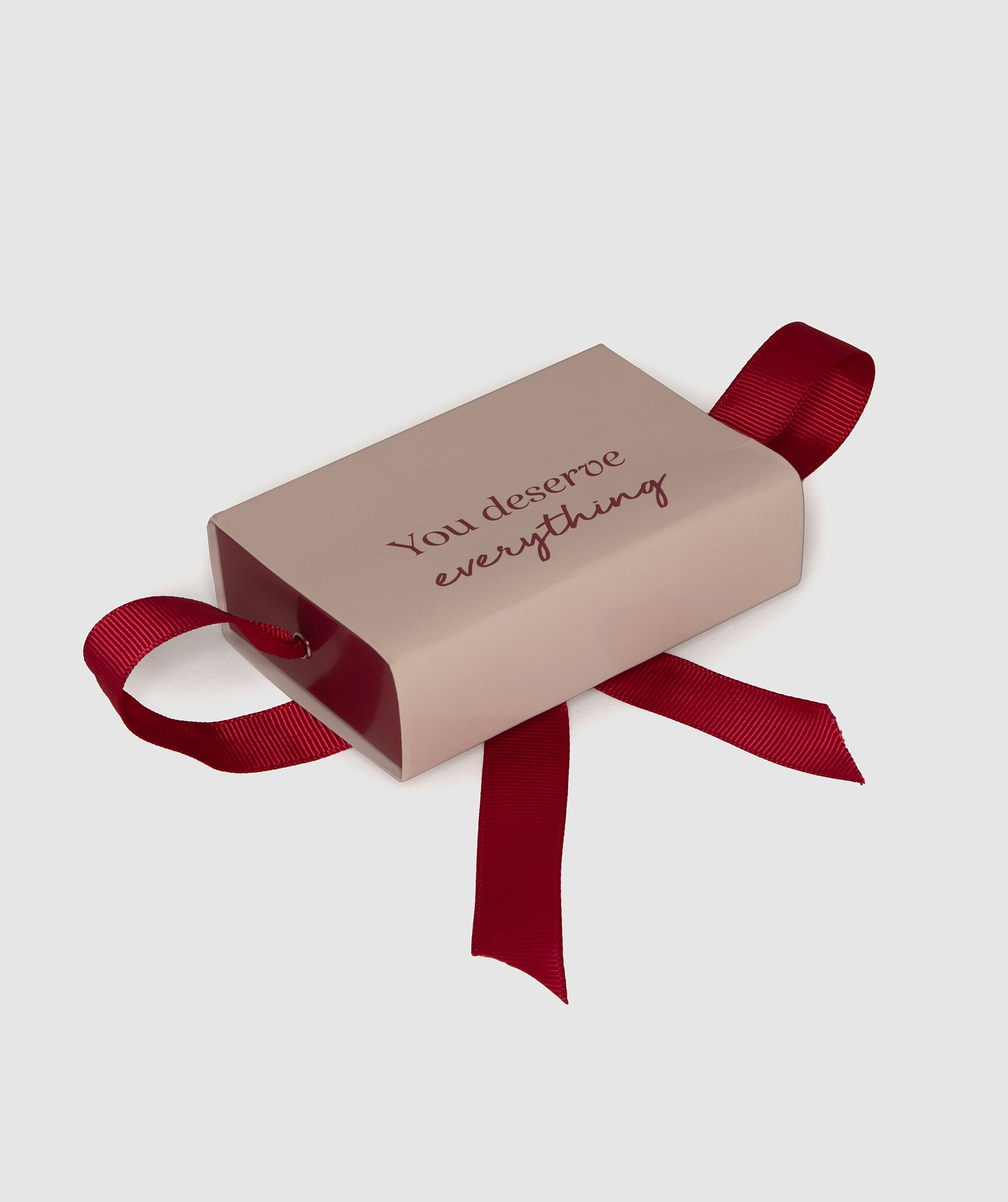 You Deserve Everything Small Giftcard Box - Pink/Nude