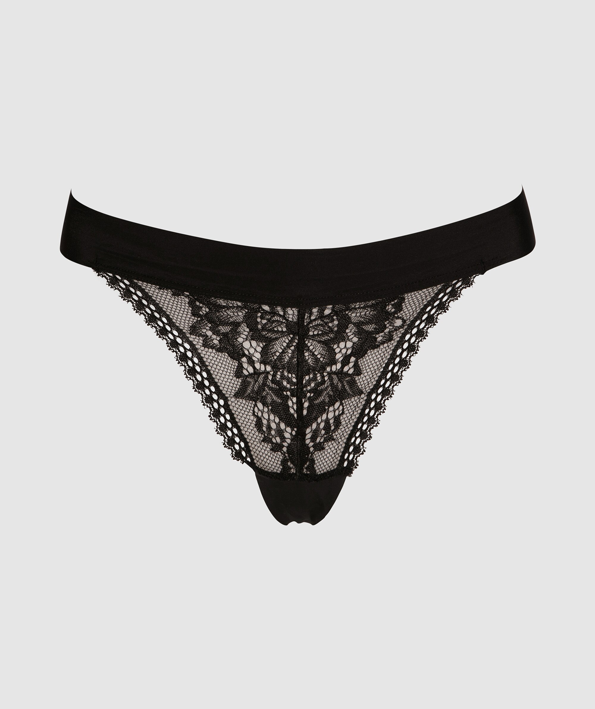 Smooth Luxe Mini V Knicker - Black 