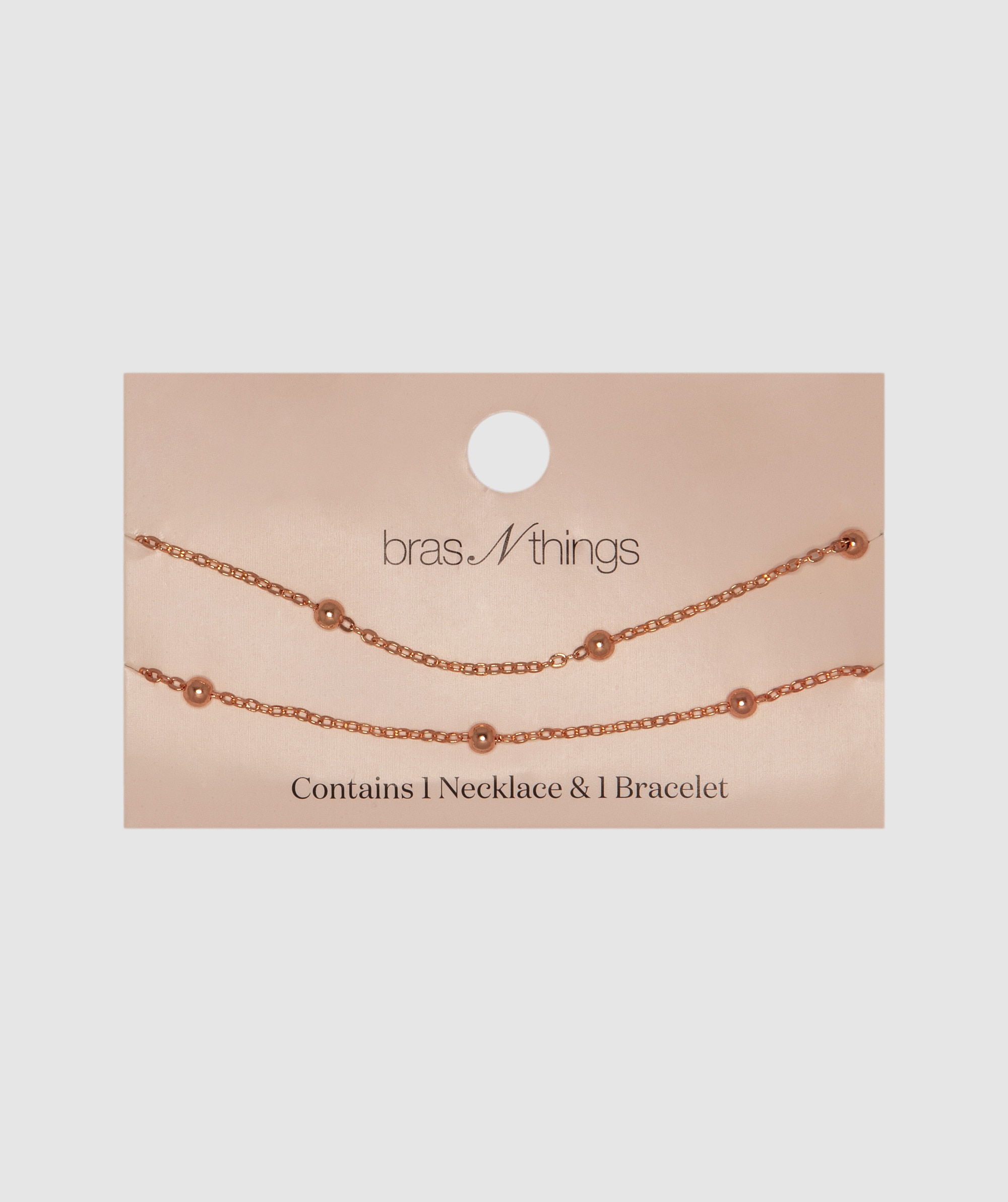 Infinity Necklace & Bracelet 2 Pack - Rose Gold