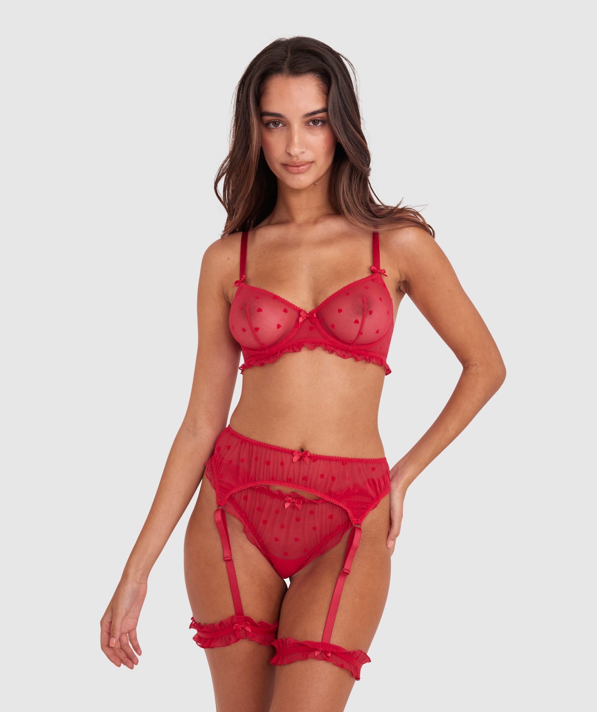 Bras N Things Stolen Hearts Underwire Bra Red 01480701