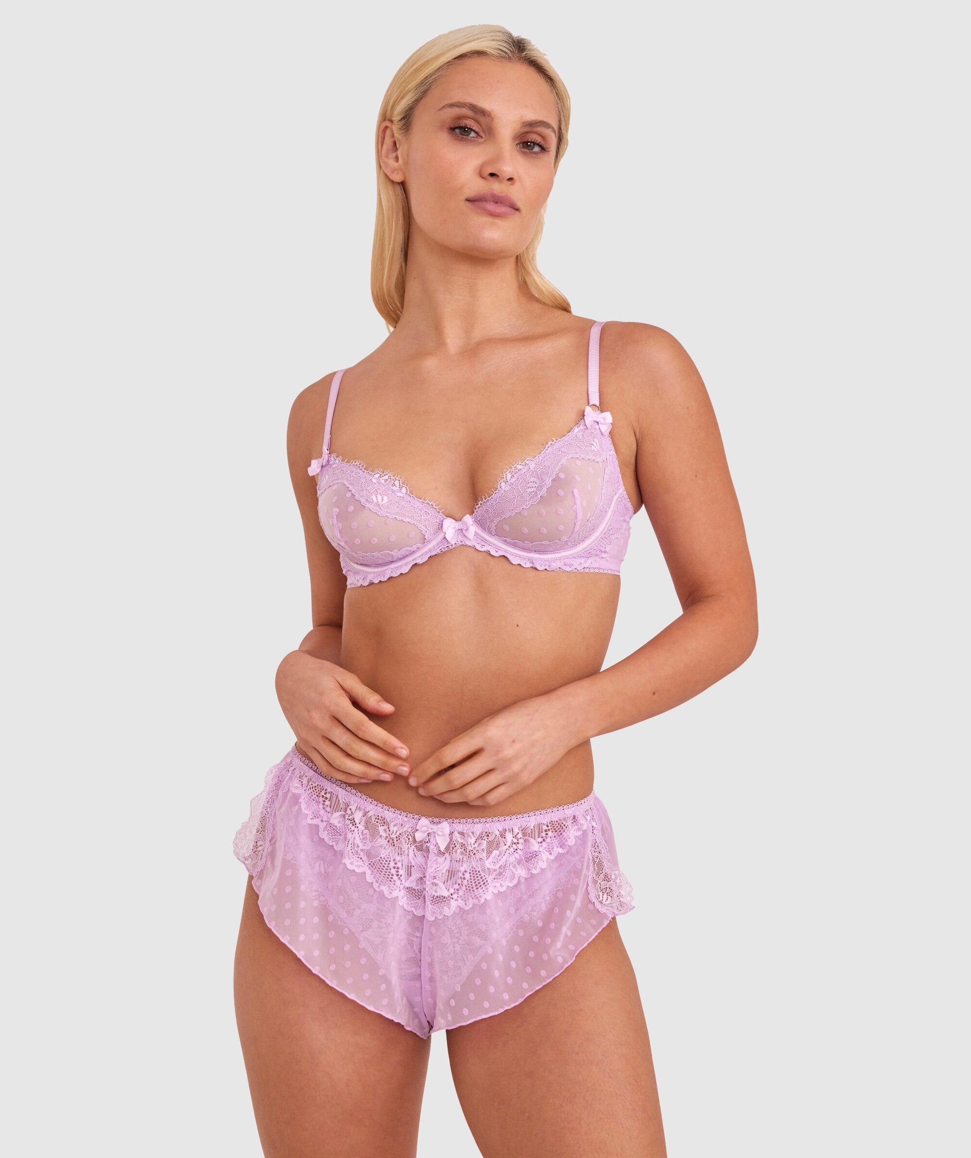 Bras N Things Daphne V String Lavender 01519401