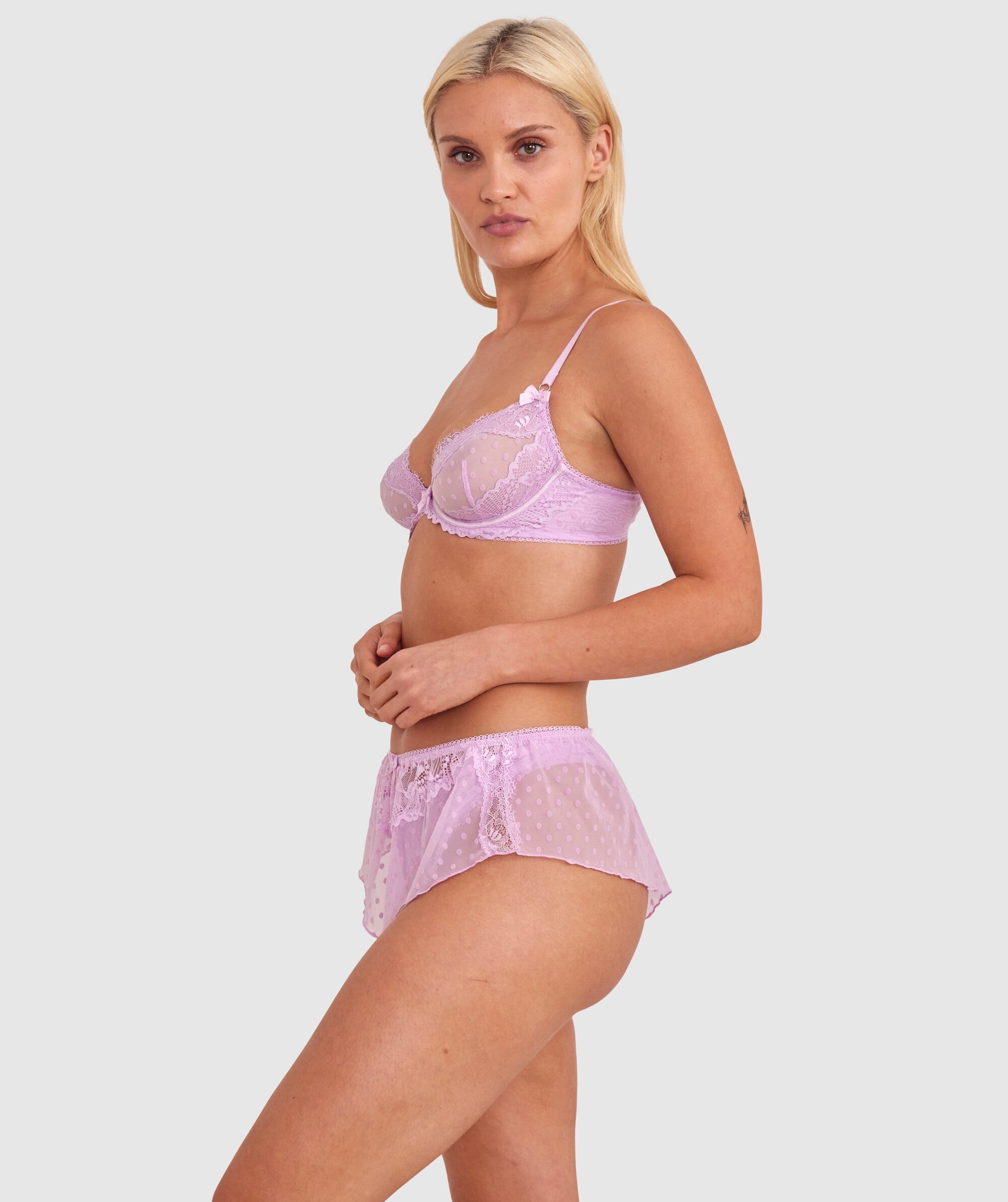 Bras N Things Daphne V String Lavender 01519401
