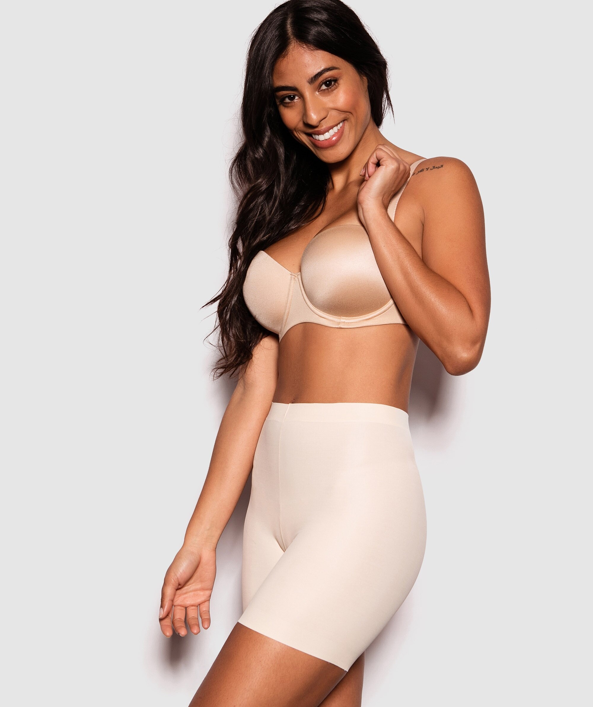 Cover Your Bases High Waisted Brief - Nude 1