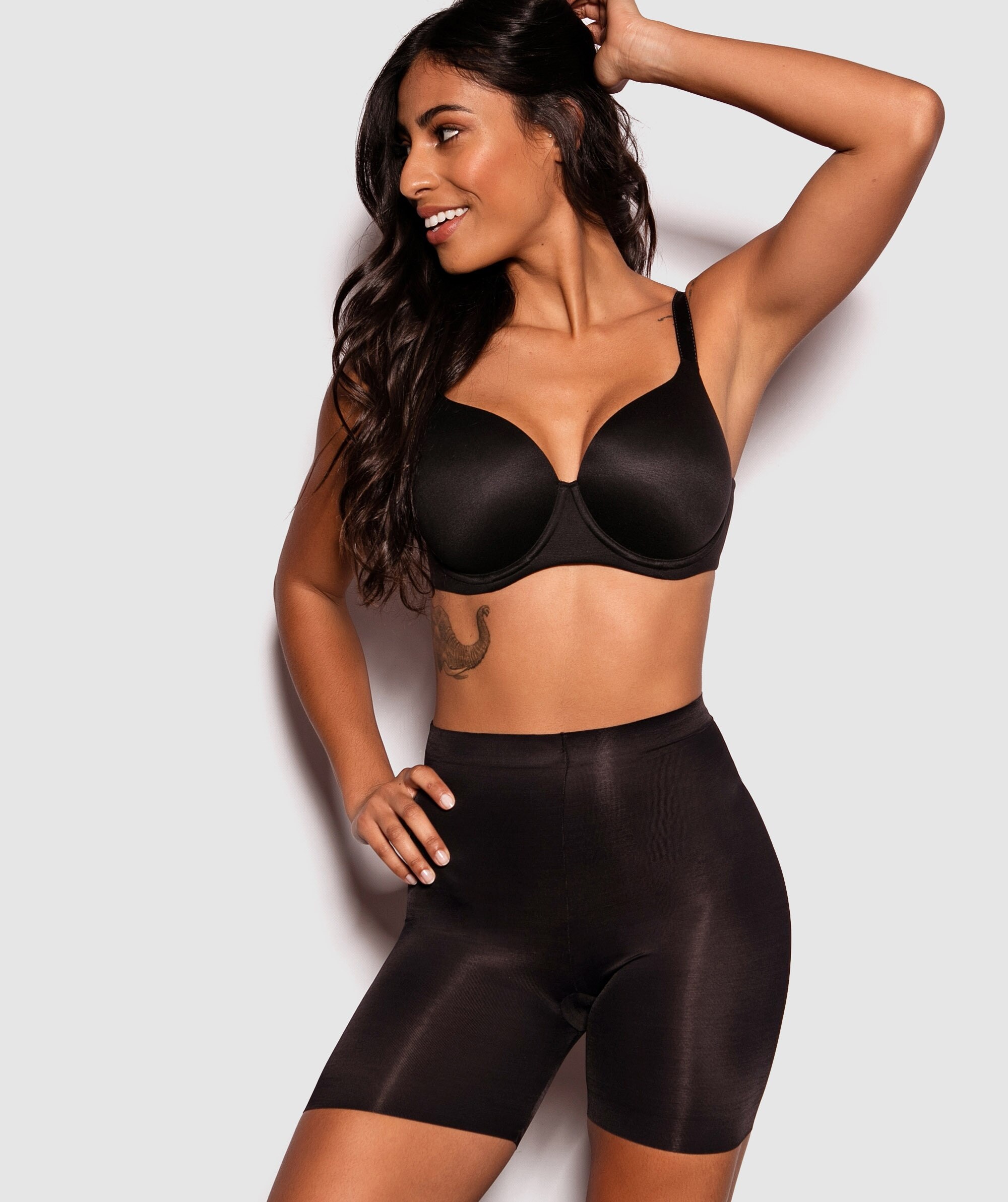 Cover Your Bases High Waisted Brief - Black 