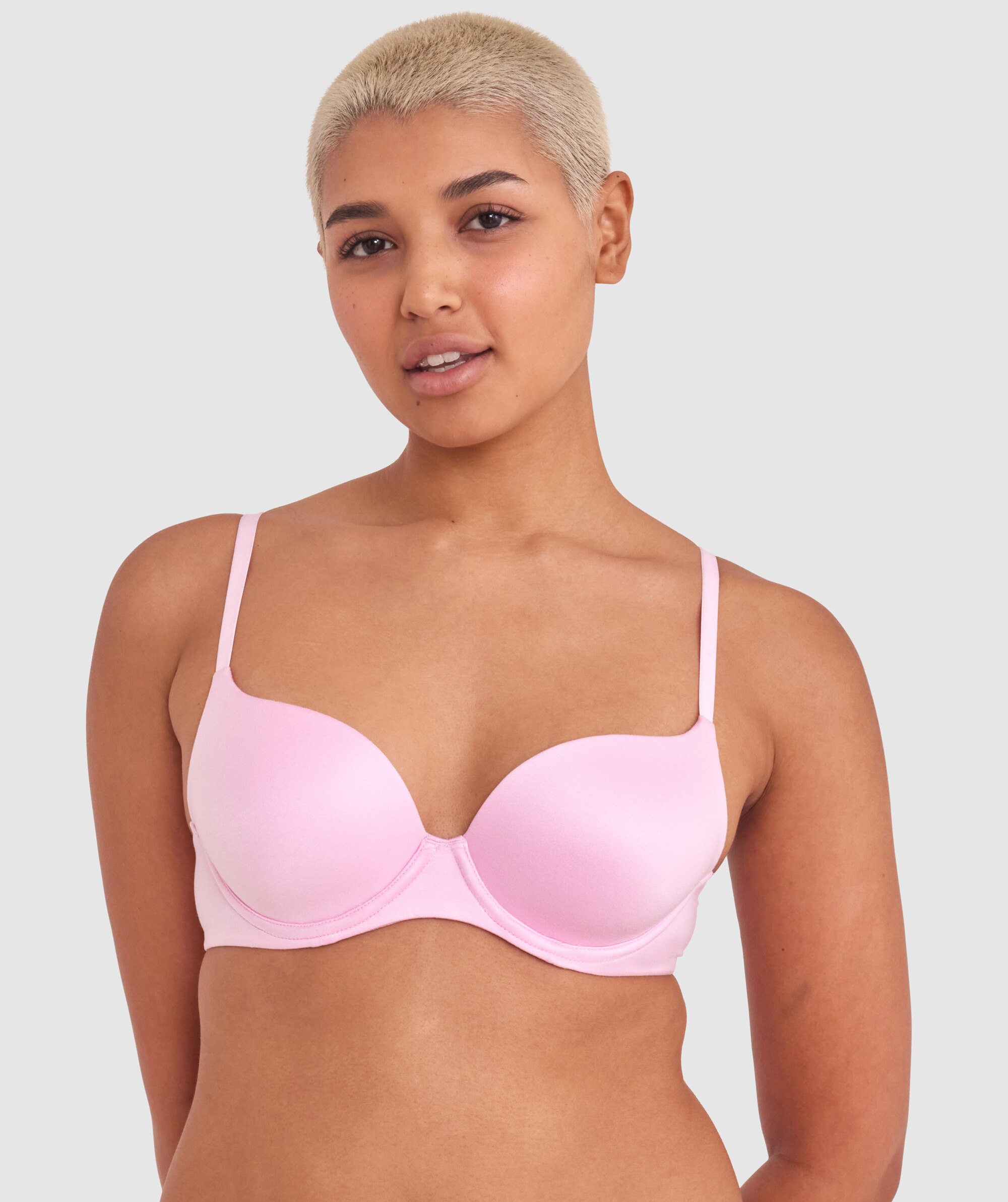 Bras N Things Body Bliss Contour Plunge Bra Pink 00493415