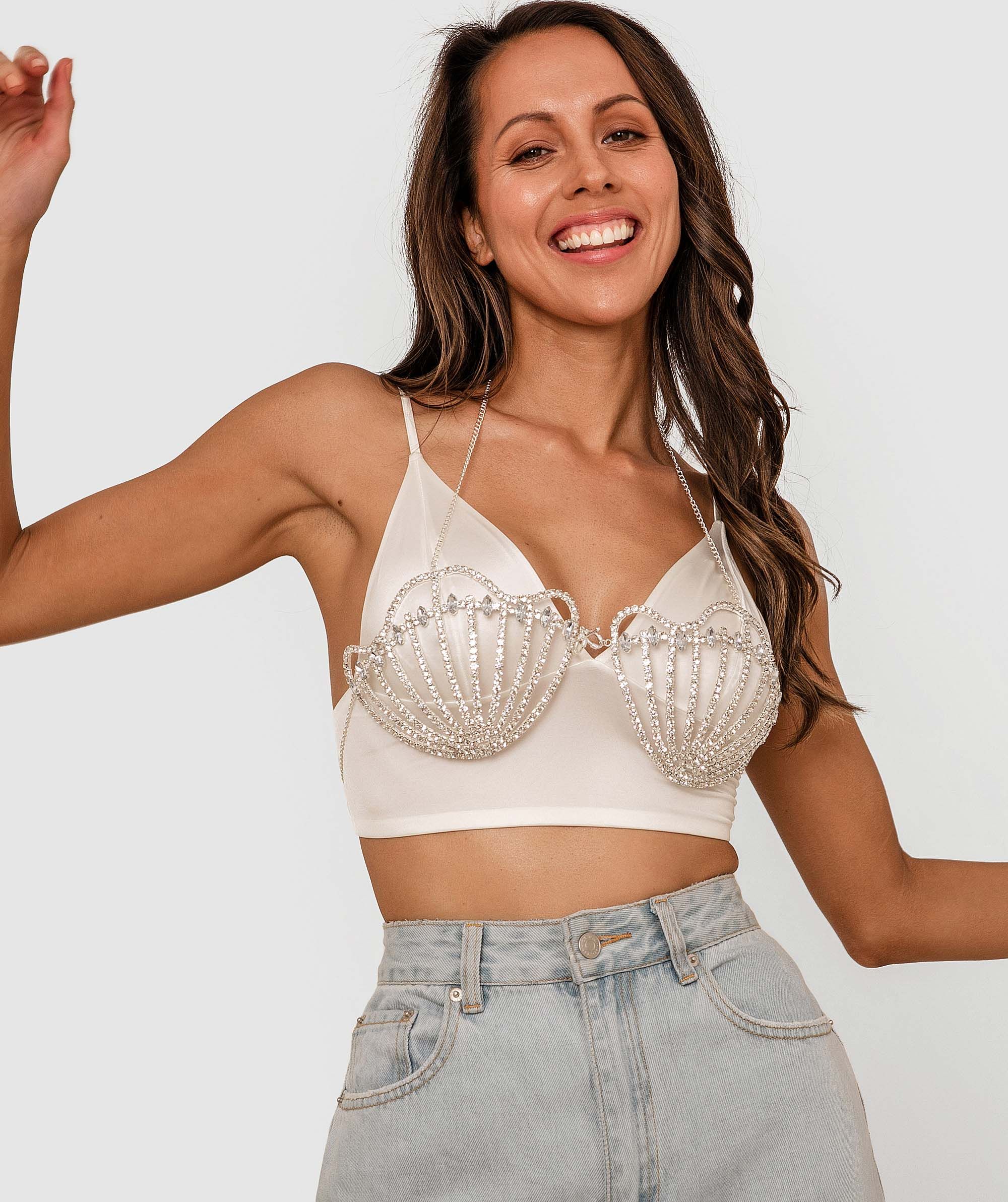 diamonte bralette