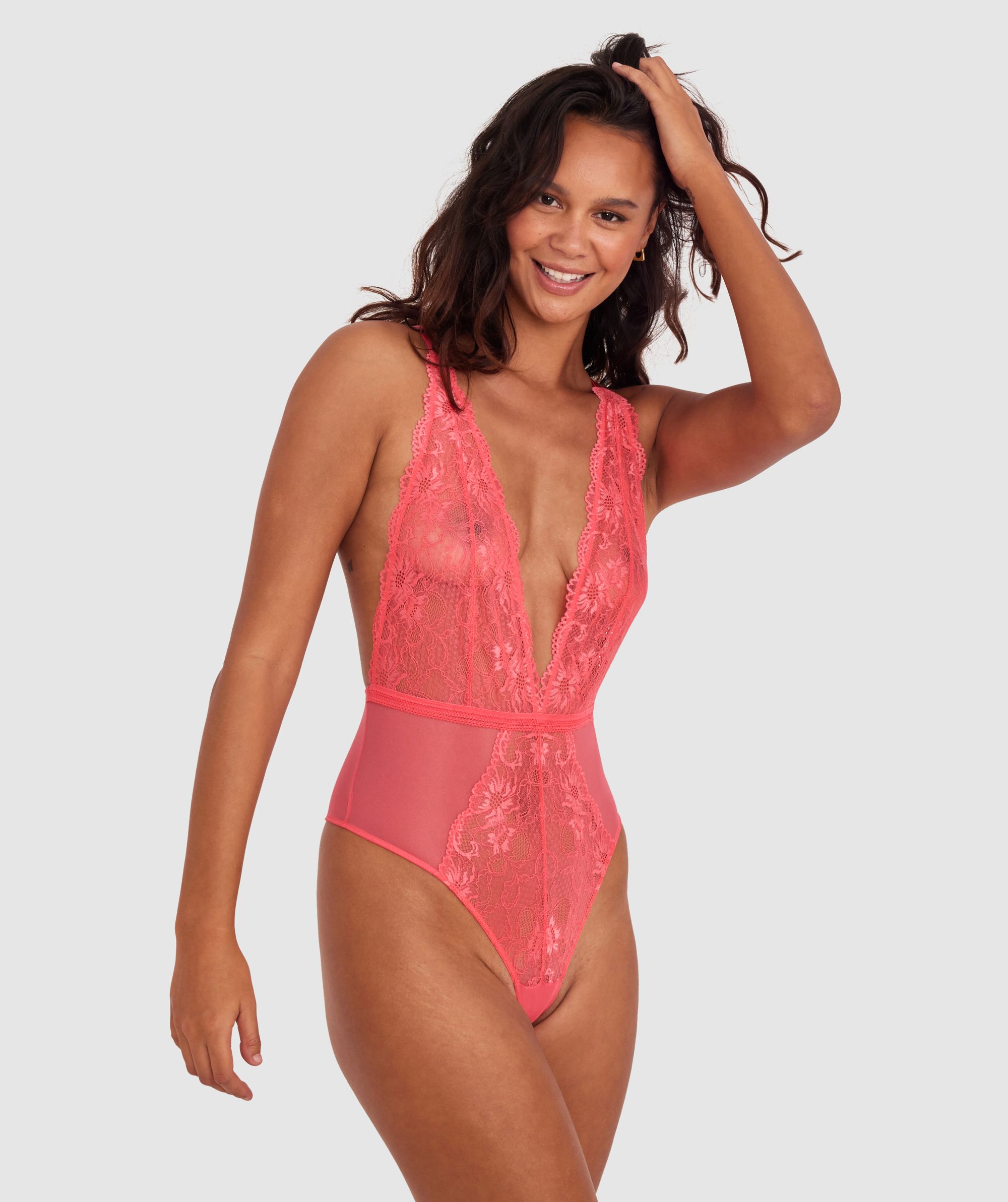 お買い得商店街 Bras N 01547501 | Pink Dark - Bodysuit Olivia Things トップス