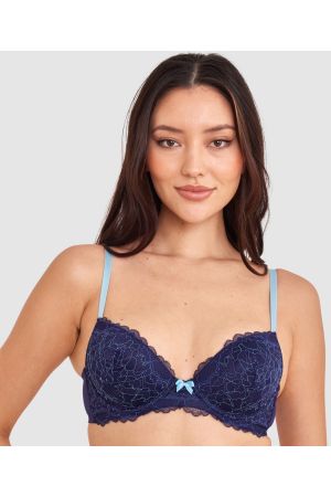 Dana Push Up Bra - Navy