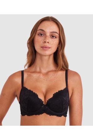Frankie Push Up Bra - Black