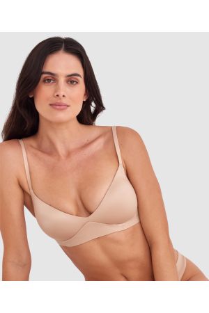 Body Bliss Plunge Wirefree Push Up - Nude 2