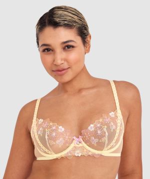 Enchanted Hermana Underwire Bra - Light Yellow