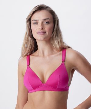 Elba Push Up Wirefree Swim Top - Pink
