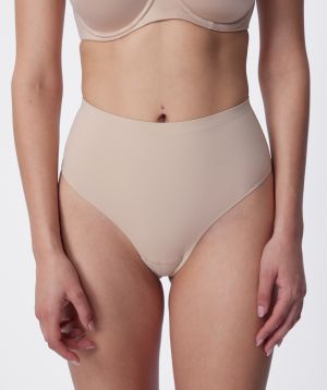 Firm Control Mid Rise G String - Nude 2