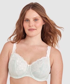 Sapphire Full Coverage Underwire Bra-Print / Green