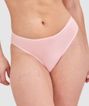 NKD High Leg Brazilian Knicker - Pink