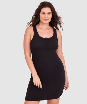 Comfy Rib Slip - Black