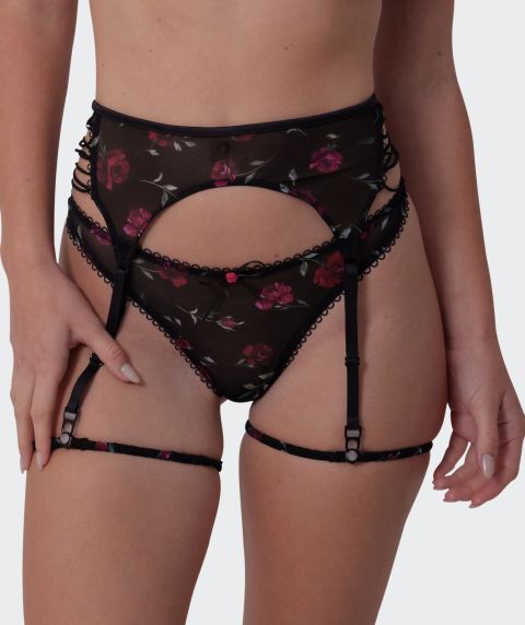 white garter belt and stocking set Shop Sexy Suspenders in NZ main image 0