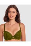 Bethany Push Up Bra - Khaki