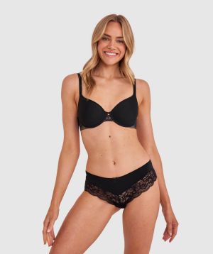 Faith Brazilian Knicker - Black