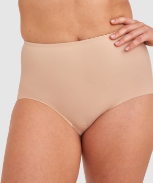 Microfibre Full Brief - Nude