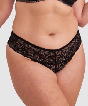 Romance V String Knicker - Black