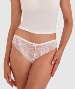 Romance Brazilian Knicker - Ivory