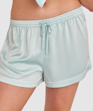 Liquid Satin Short - Light Green