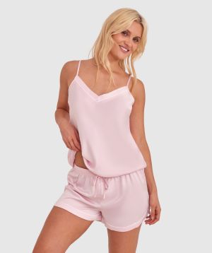 Liquid Satin Shorts - Pink