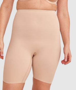 Microfibre Thigh Shaper - Nude