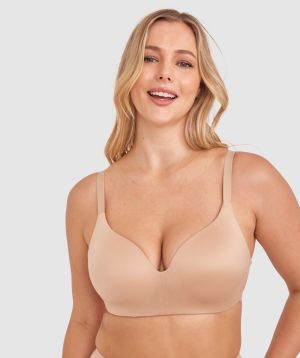 Body Bliss Wirefree Full Cup Bra - Nude