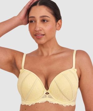 Bethany Push Up Bra-Light Yellow