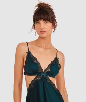 Night Games Summer Crush Slip-Dark Green