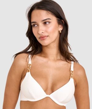 Vamp Swim Summer In Capri Underwire Bikini Top - Ivory