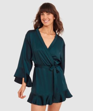 Kelsey Short Wrap - Dark Green / Emerald