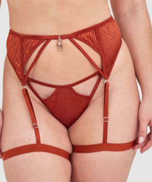 Night Games Wild Delight Suspender - Rust