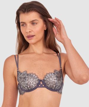 Silvia Bra - Dark Grey/Silver