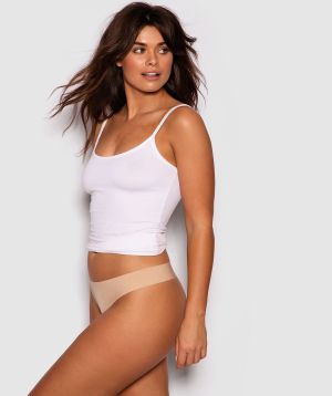 Smooth Comfort V String Knicker - Nude