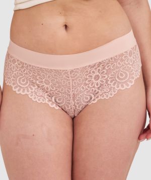 Audrey Brazilian Knicker-Blush Pink