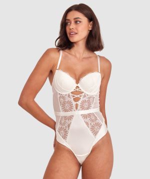 Floriane Push Up Bodysuit - Ivory
