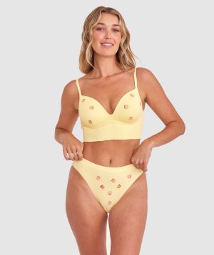 Peaches Push Up Wirefree - Light Yellow