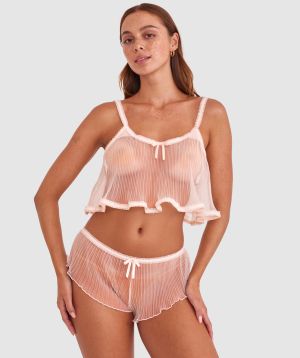 Night Games Blushing French Knicker - Light Pink