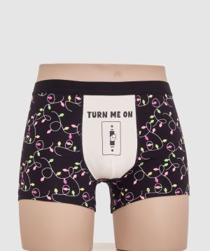 Night Games Turn Me On Boxer-Print